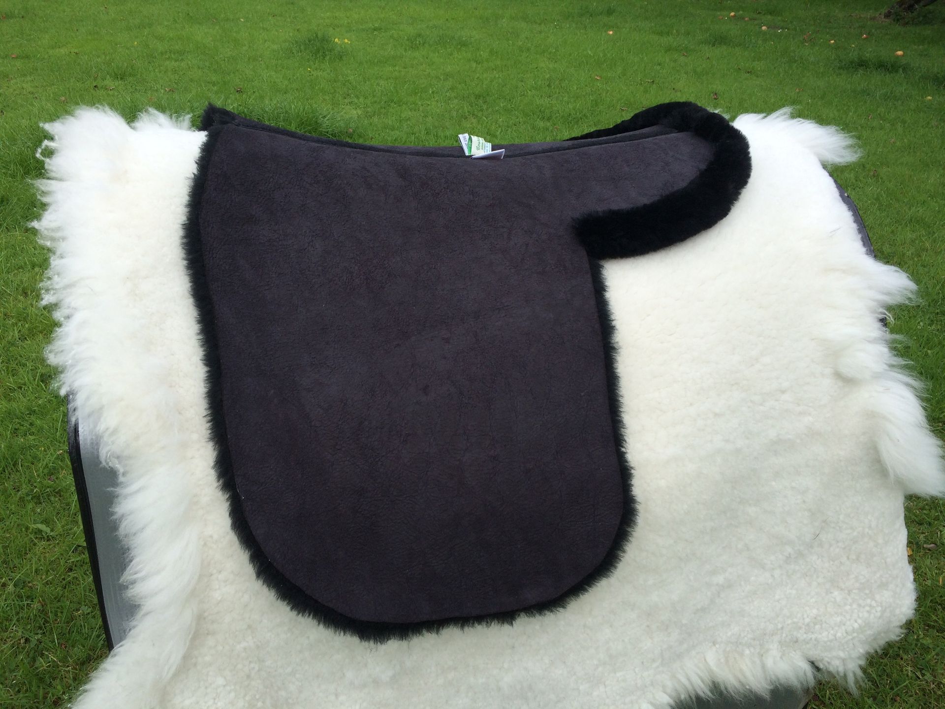 Pure sheepskin showing numnahs created in The Wirral